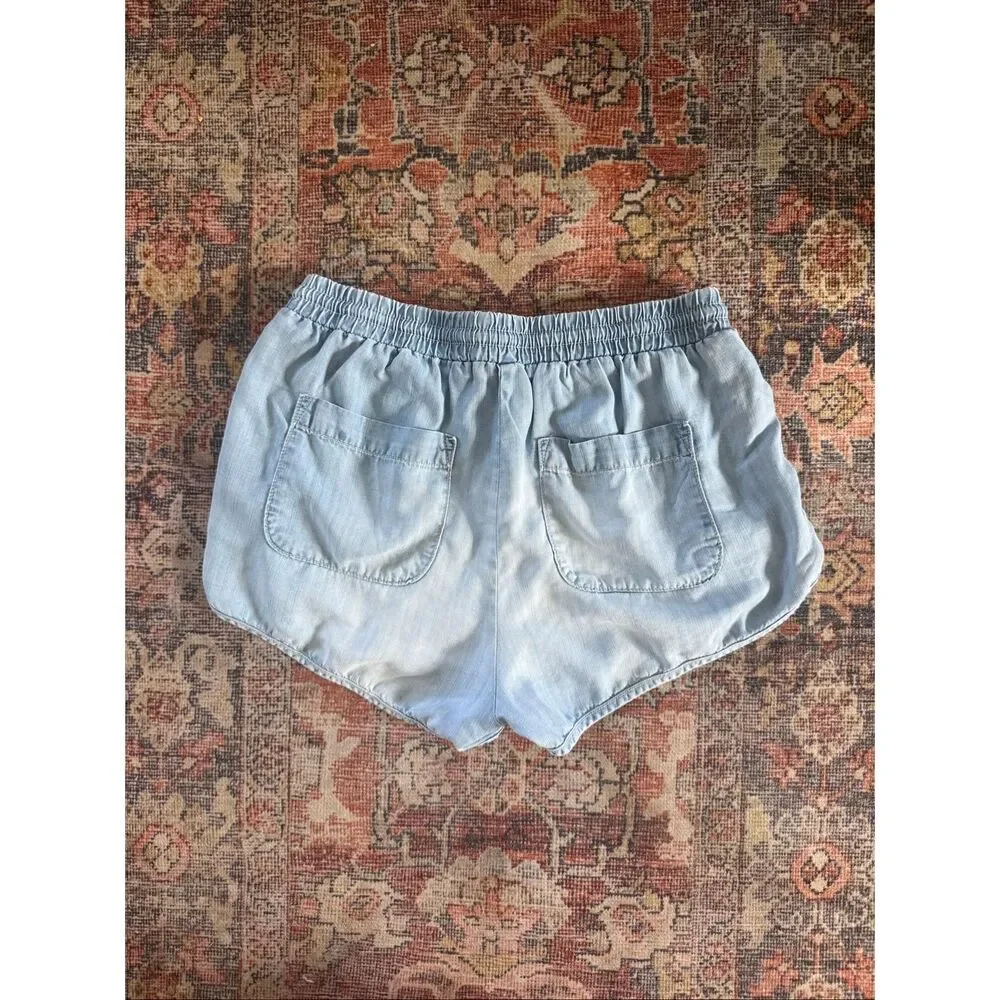 Bella Dahl Small Chambray Drawstring Shorts